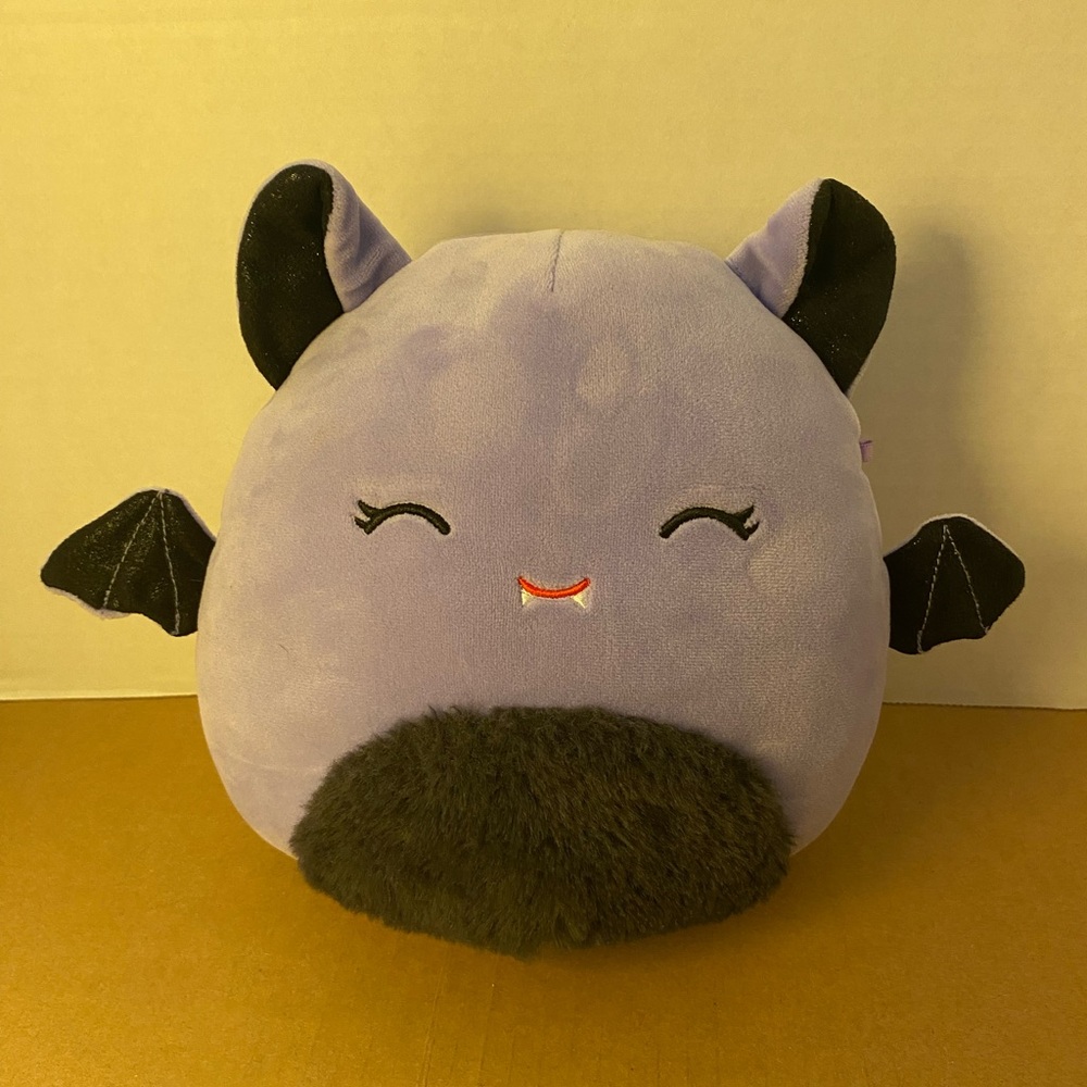 Squishmallows Official 8 inch Purple Bat - Child's Ultra Soft Plush